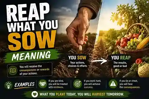 reap what you sow meaning