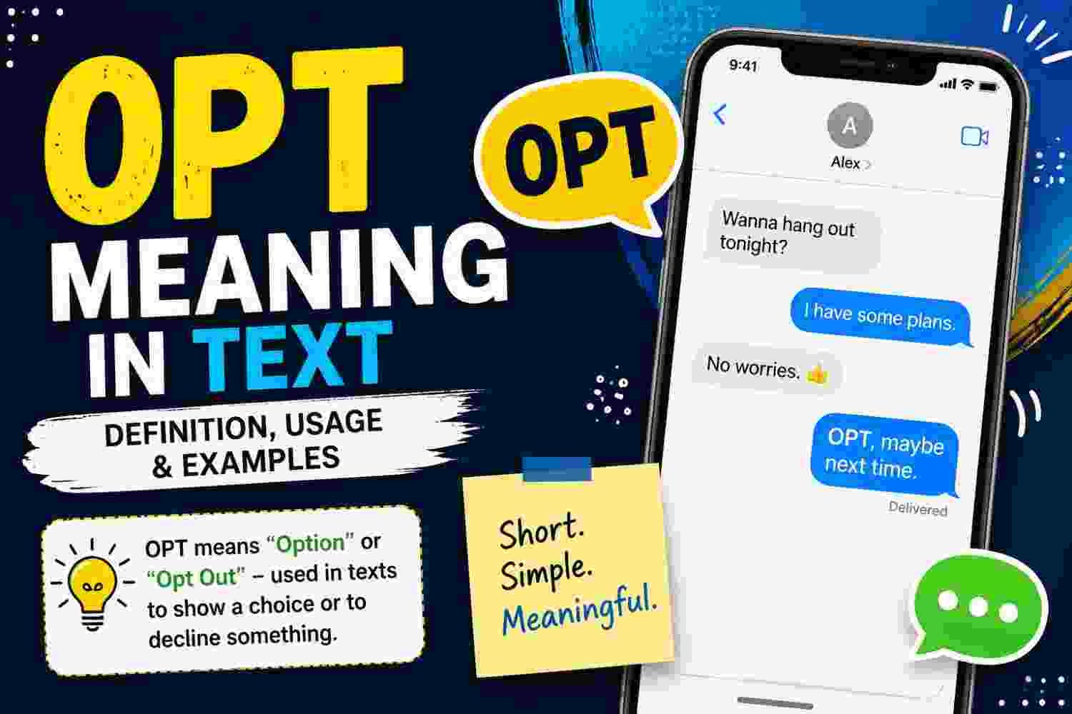 Opt Meaning in Text