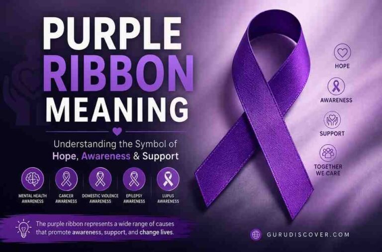 Purple Ribbon Meaning