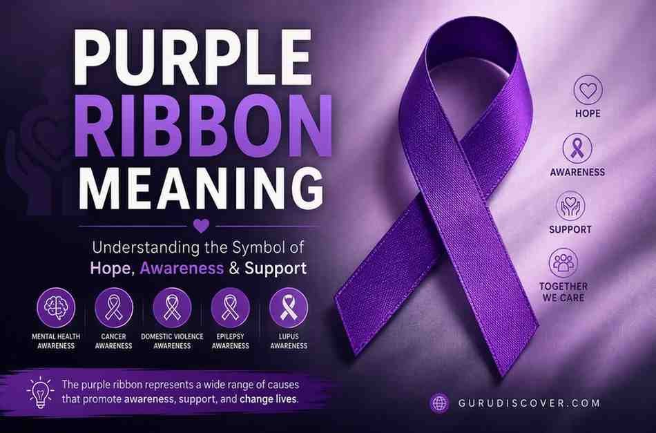 Purple Ribbon Meaning